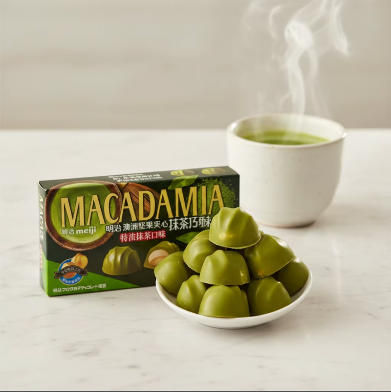 Matcha Chocolate Macadamia Nuts