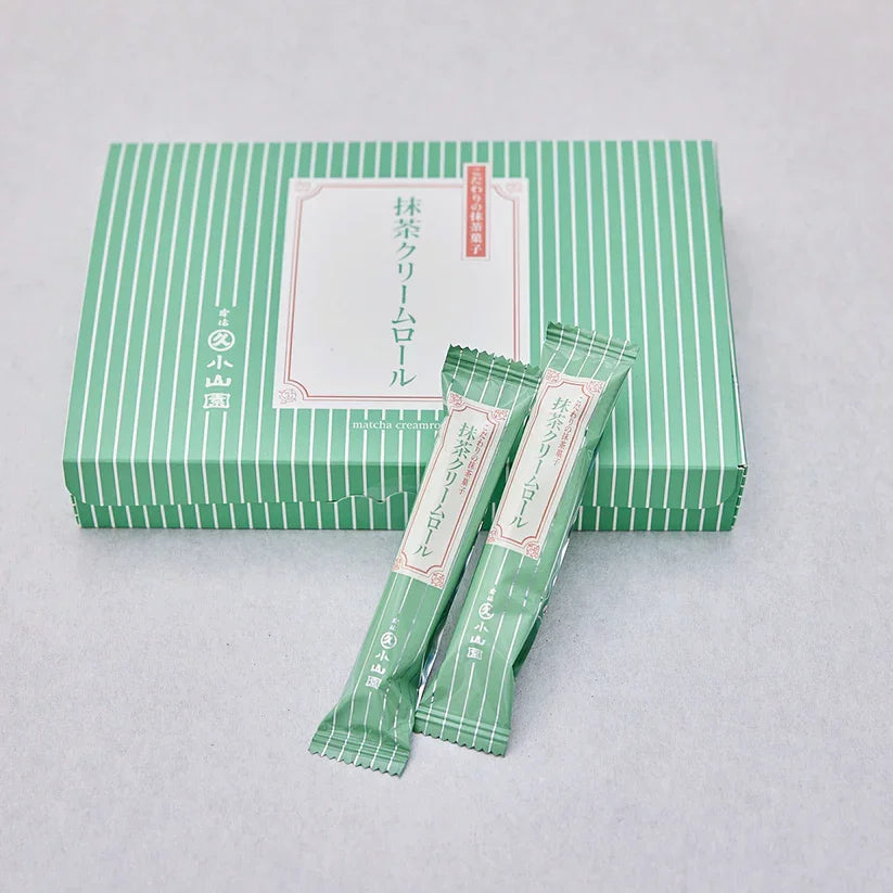 Marukyu Koyamaen Matcha Cream Wafer Roll Biscuits